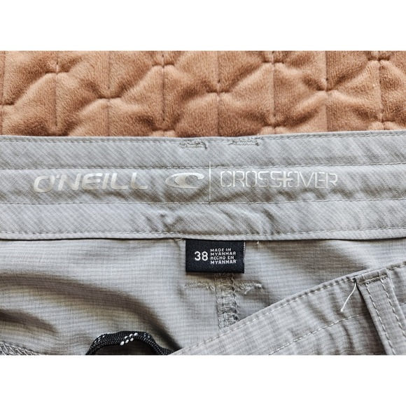 O'Neill Crossover Men's Gray Lightweight Cargo Shorts RN85773 Drawstring, Sz 38 - Picture 5 of 14